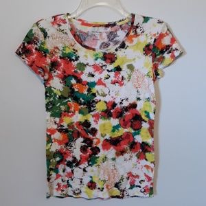 Daisy Fuentes Almost Tie Dye T-shirt, size S